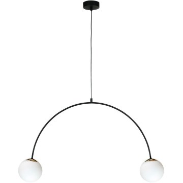 Zuma Line - Candeeiro suspenso por cabo 2xE14/10W/230V preto