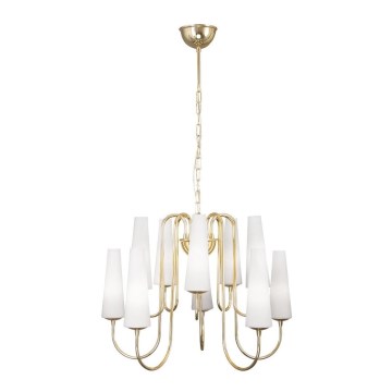 Zuma Line - Candelabro suspenso 10xE14/40W/230V dourada