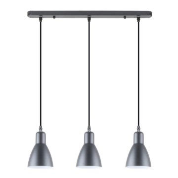 Zuma Line - Candelabro suspenso 3xE27/40W/230V antracite