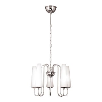 Zuma Line - Candelabro suspenso 5xE14/40W/230V cromado brilhante