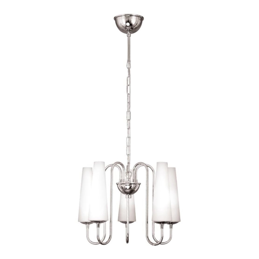 Zuma Line - Candelabro suspenso 5xE14/40W/230V cromado brilhante