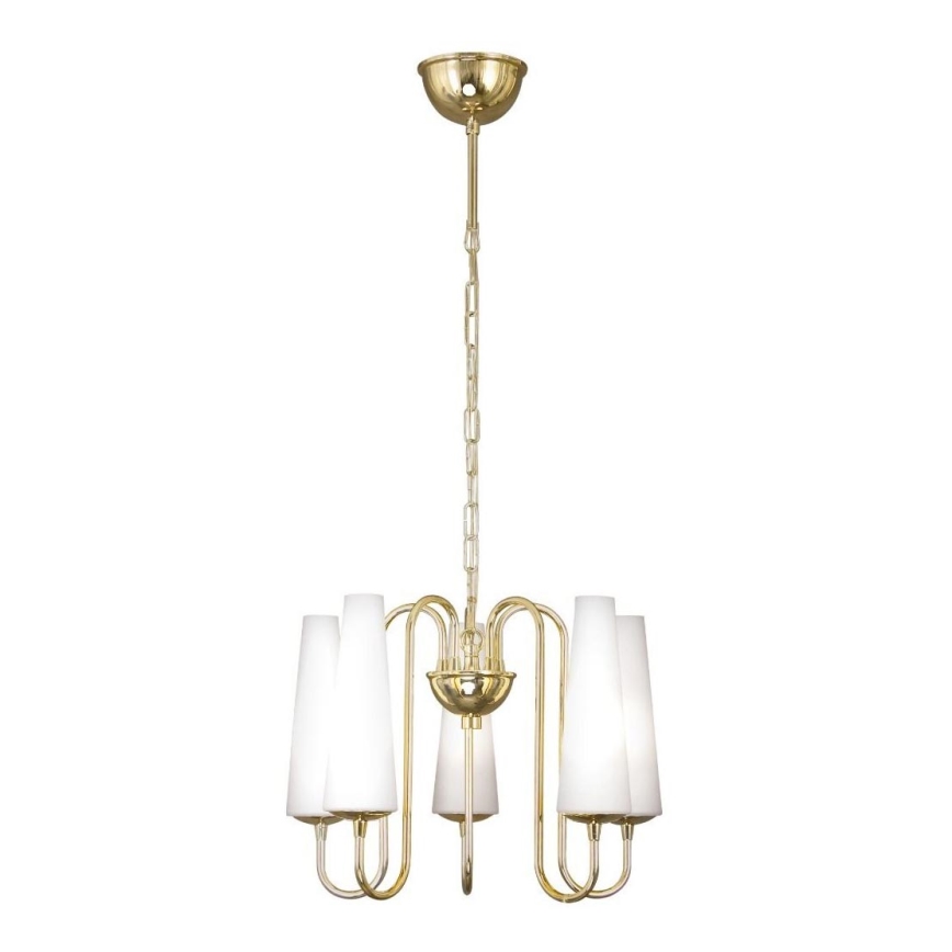 Zuma Line - Candelabro suspenso 5xE14/40W/230V dourada