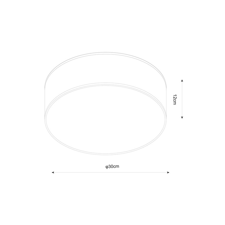Zuma Line - Iluminação de teto CLARA 2xE14/40W/230V preta