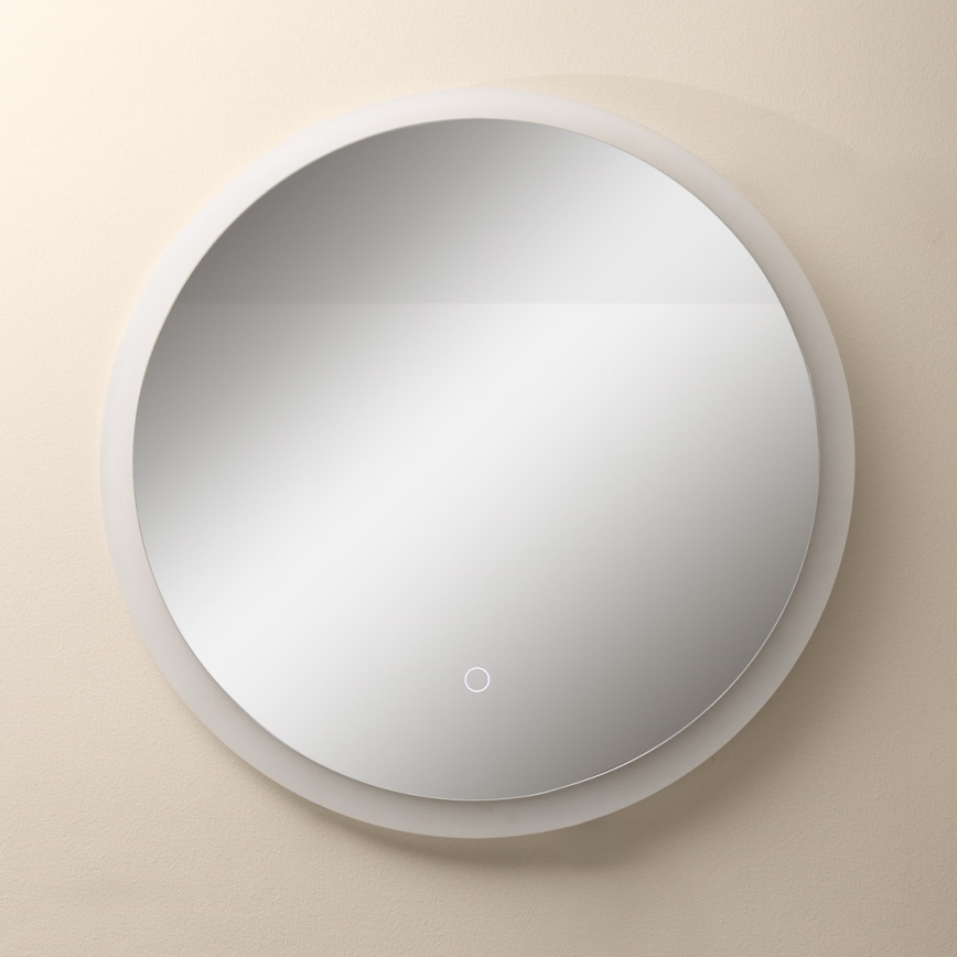 Zuma Line - Espelho de parede LED para casa de banho com retroiluminação LED/24W/230V 3000/4000/6000K d. 60 cm IP44 branco