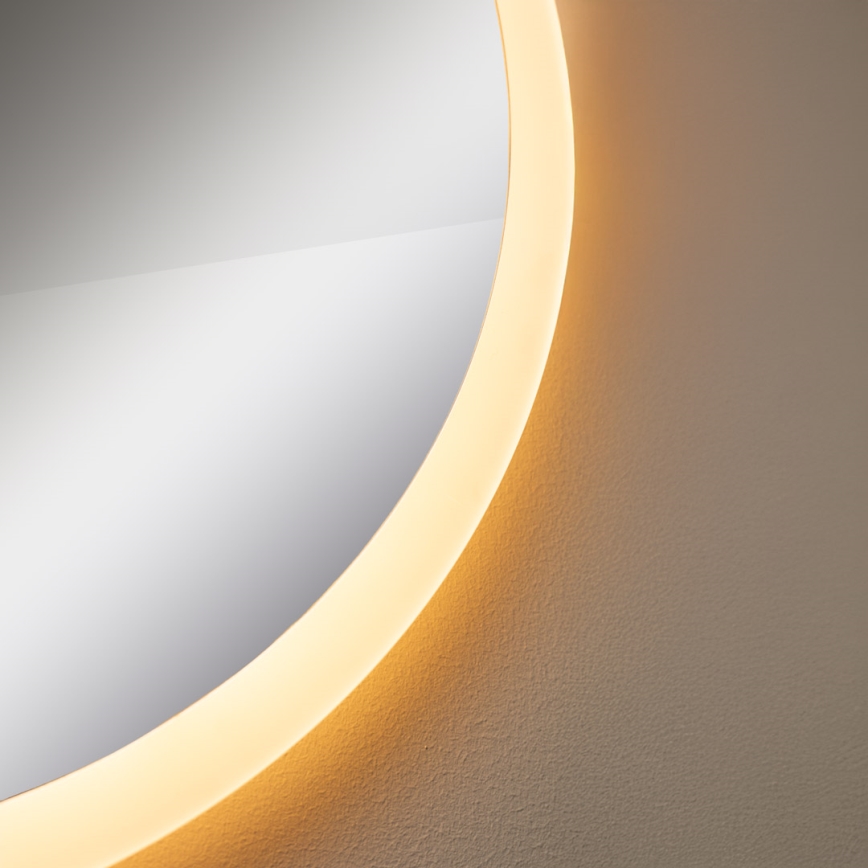 Zuma Line - Espelho de parede LED para casa de banho com retroiluminação LED/24W/230V 3000/4000/6000K d. 60 cm IP44 branco