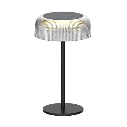 Zuma Line - Candeeiro de mesa solar LED com regulação LED/2,5W/2000 mAh IP44 preto