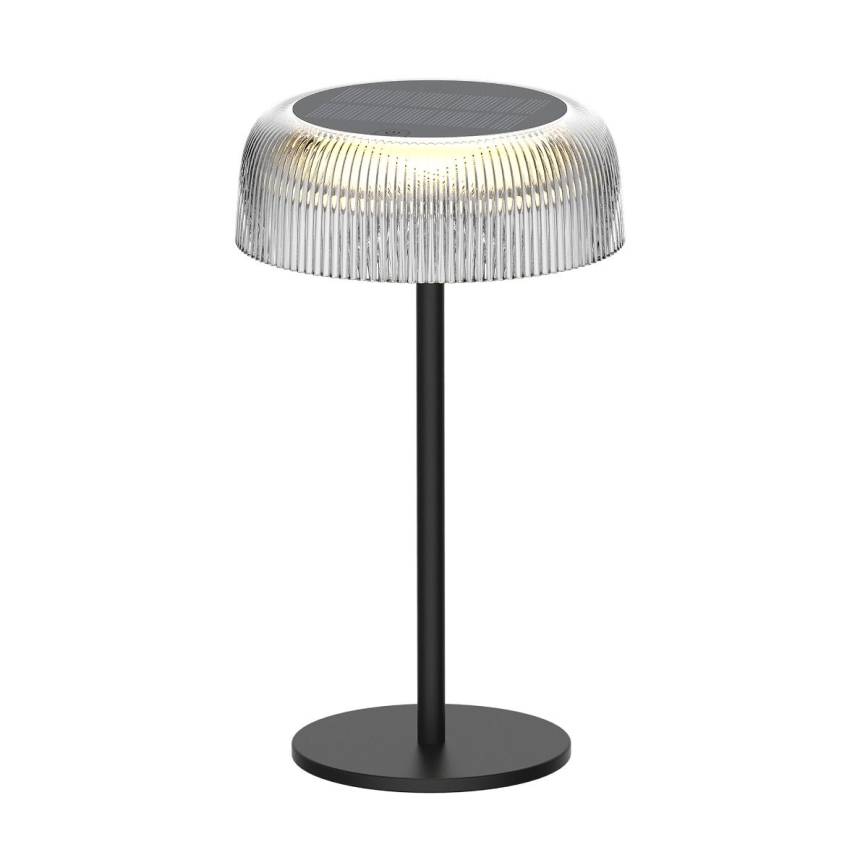 Zuma Line - Candeeiro de mesa solar LED com regulação LED/2,5W/2000 mAh IP44 preto