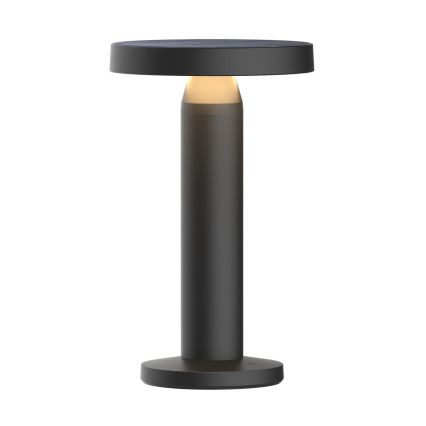 Zuma Line - Candeeiro de mesa solar LED com regulação LED/2W/2000 mAh IP44 preto