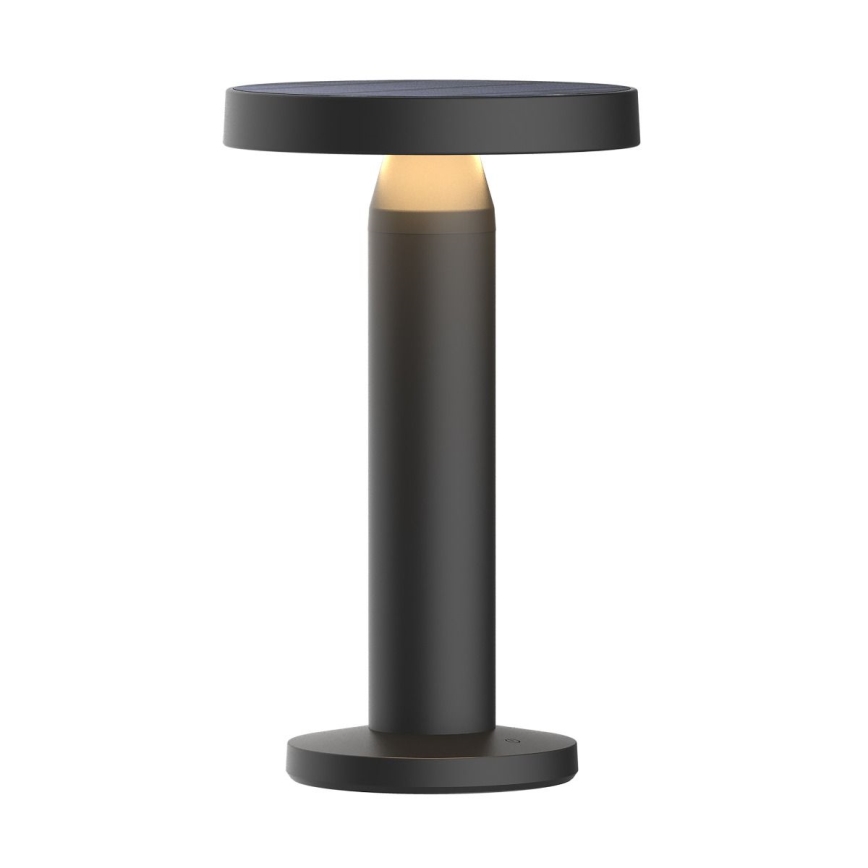 Zuma Line - Candeeiro de mesa solar LED com regulação LED/2W/2000 mAh IP44 preto