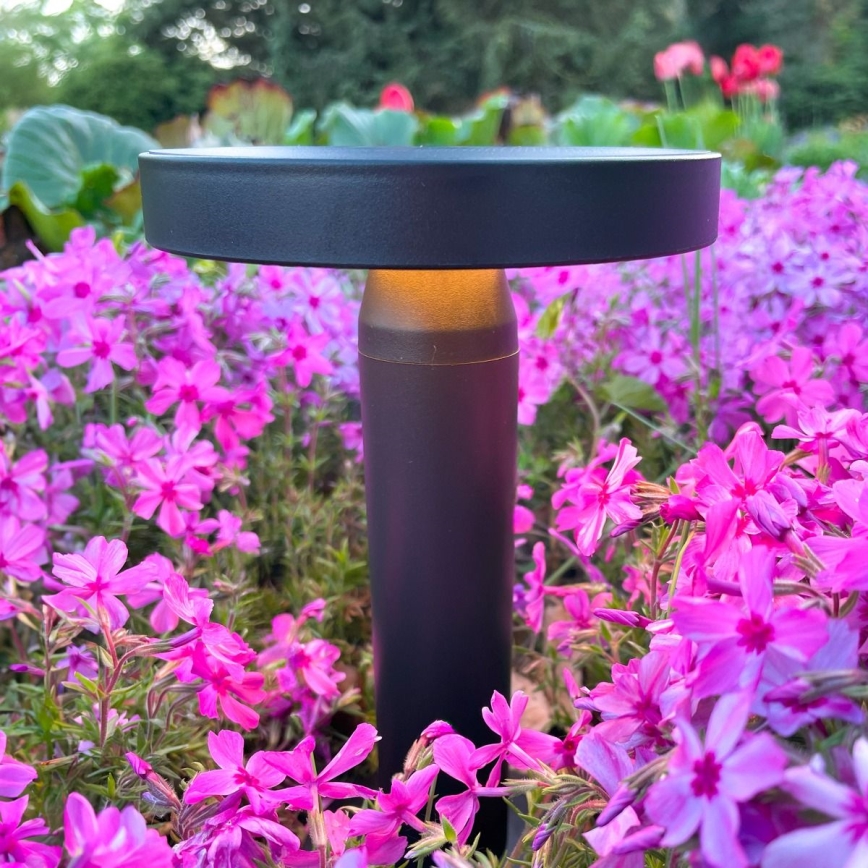Zuma Line - Candeeiro de mesa solar LED com regulação LED/2W/2000 mAh IP44 preto