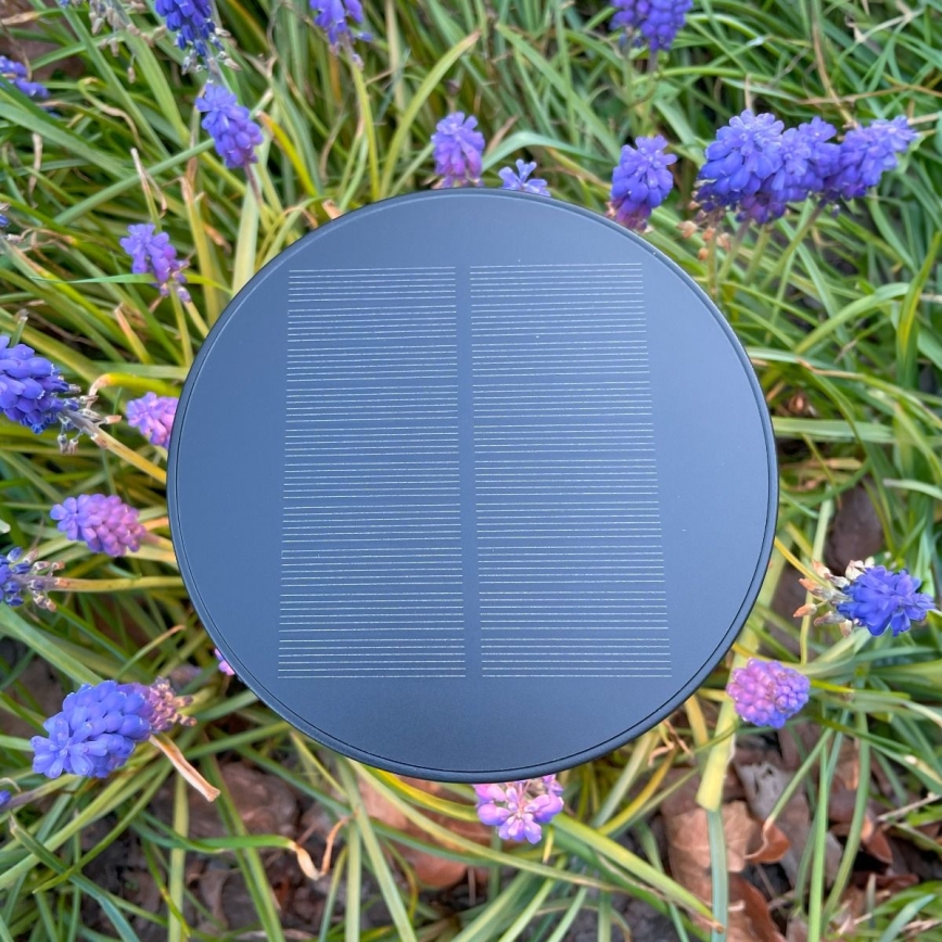 Zuma Line - Candeeiro de mesa solar LED com regulação LED/2W/2000 mAh IP44 preto