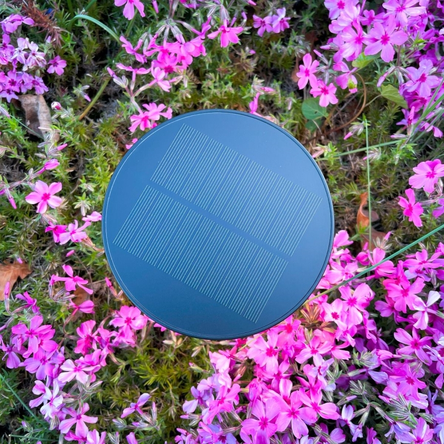Zuma Line - Candeeiro de mesa solar LED com regulação LED/2W/2000 mAh IP44 preto