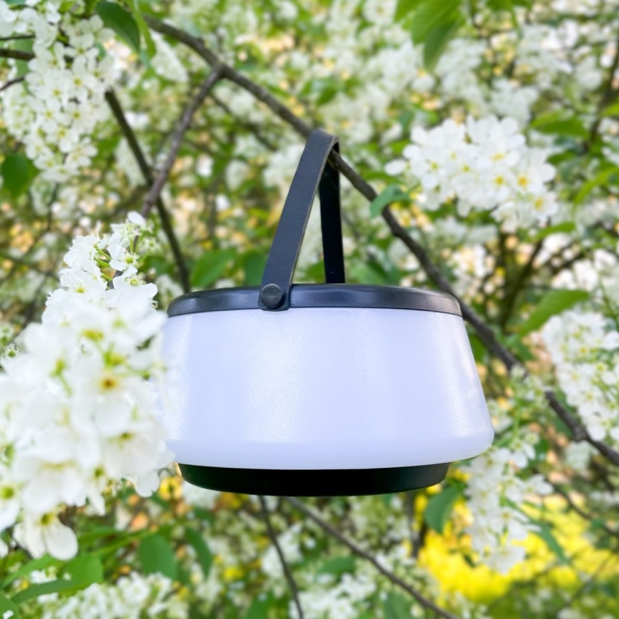 Zuma Line - Candeeiro de mesa solar LED com regulação LED/2,2W/2000 mAh IP44 preto