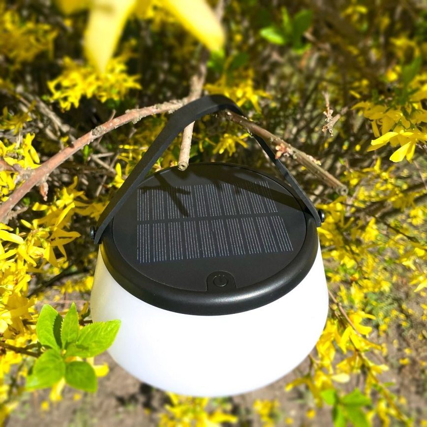 Zuma Line - Candeeiro de mesa solar LED com regulação LED/2,2W/2000 mAh IP44 preto