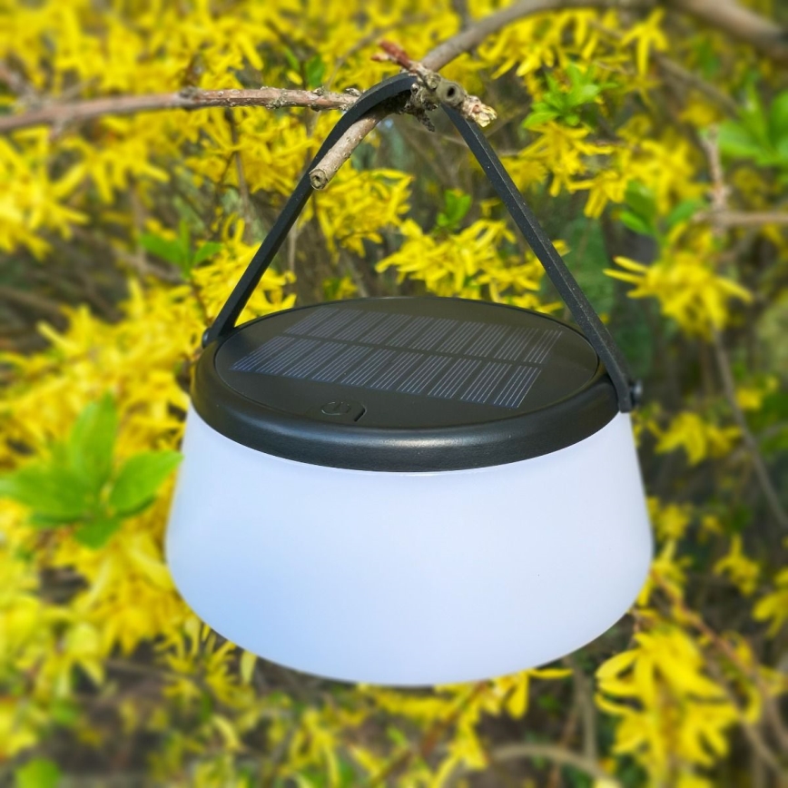 Zuma Line - Candeeiro de mesa solar LED com regulação LED/2,2W/2000 mAh IP44 preto