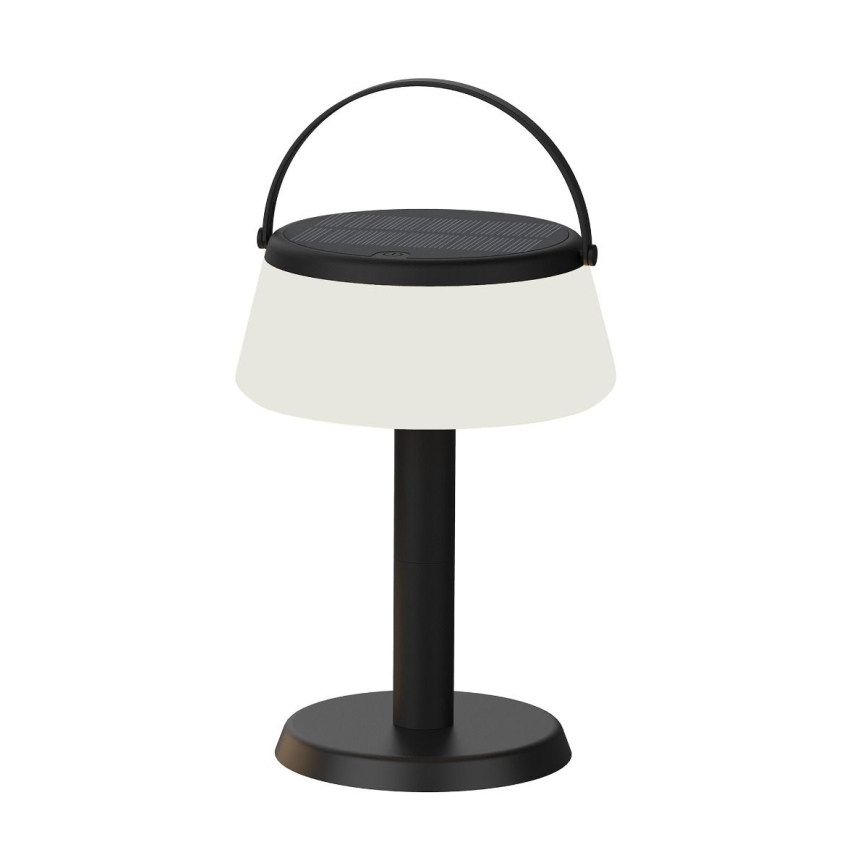 Zuma Line - Candeeiro de mesa solar LED com regulação LED/2,2W/2000 mAh IP44 preto
