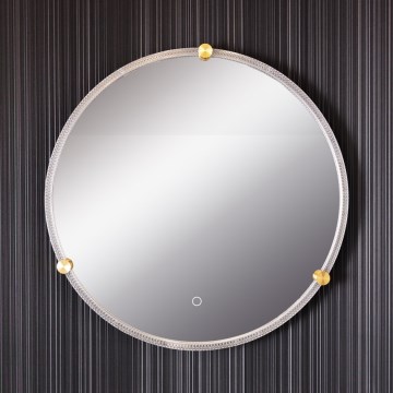 Zuma Line - Espelho de parede LED para casa de banho com retroiluminação LED/24W/230V 3000/4000/6000K d. 60 cm IP44 claro/dourado