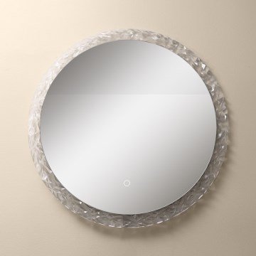 Zuma Line - Espelho de parede LED para casa de banho com retroiluminação LED/24W/230V 3000/4000/6000K d. 60 cm IP44 cromado brilhante