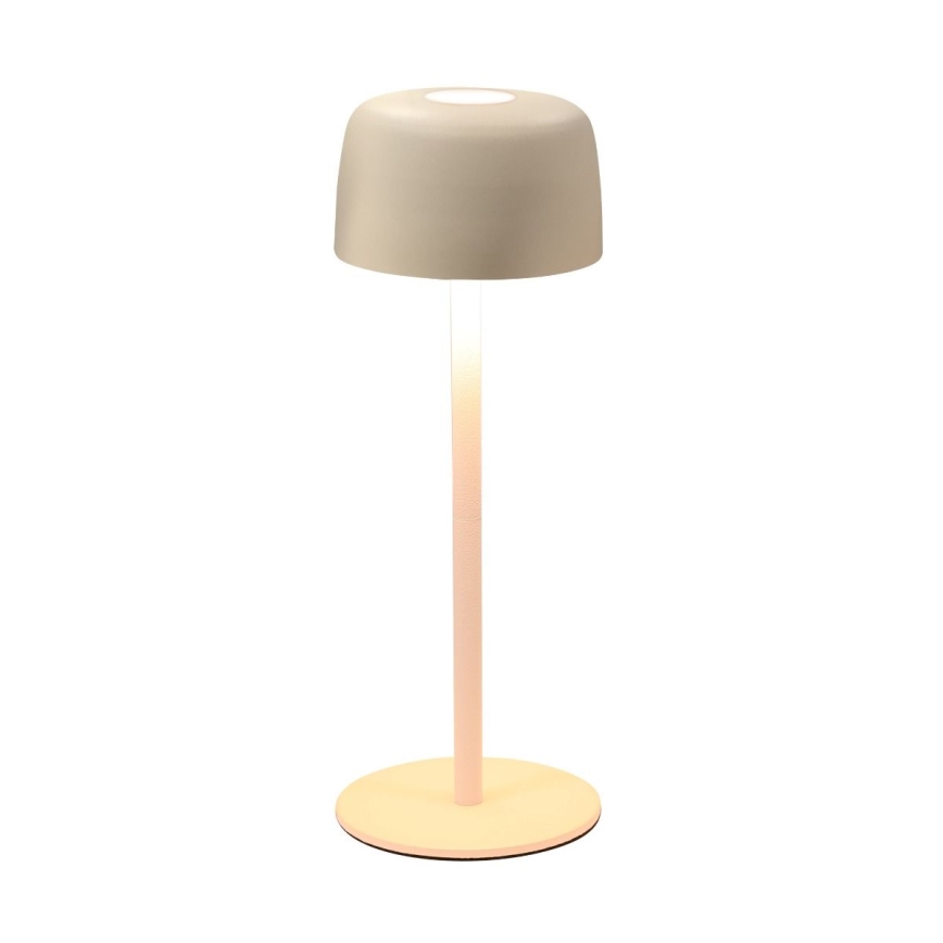 Zuma Line - Candeeiro de mesa solar LED com regulação LED/2W/1200 mAh IP44 creme