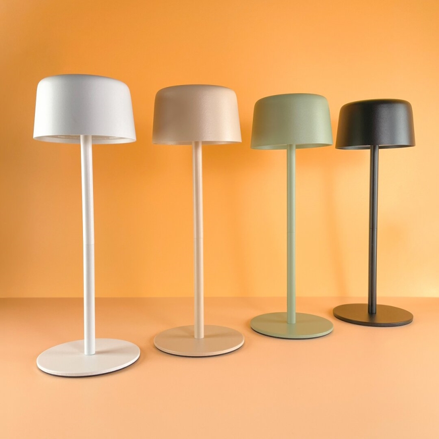Zuma Line - Candeeiro de mesa solar LED com regulação LED/2W/1200 mAh IP44 verde