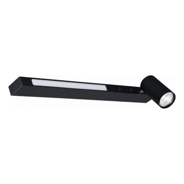 Zuma Line - Foco de parede LED 1xGU10/5W/230V + LED/8W preto