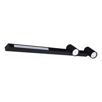 Zuma Line - Foco de parede LED 2xGU10/5W/230V + LED/8W preto
