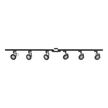 Zuma Line - Foco em sistema de carril 6xGU10/10W/230V preto