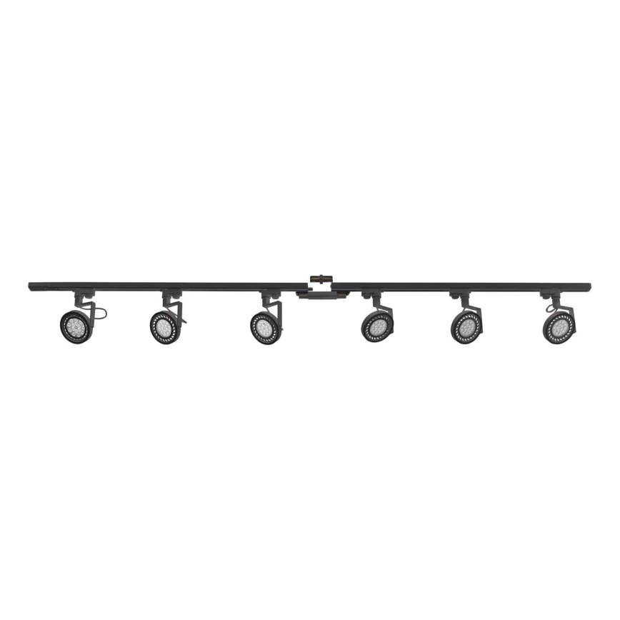 Zuma Line - Foco em sistema de carril 6xGU10/10W/230V preto