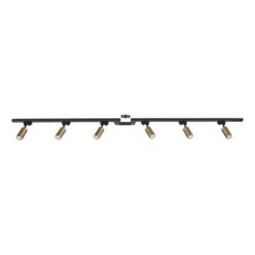 Zuma Line - Foco em sistema de carril 6xGU10/35W/230V preto/dourado