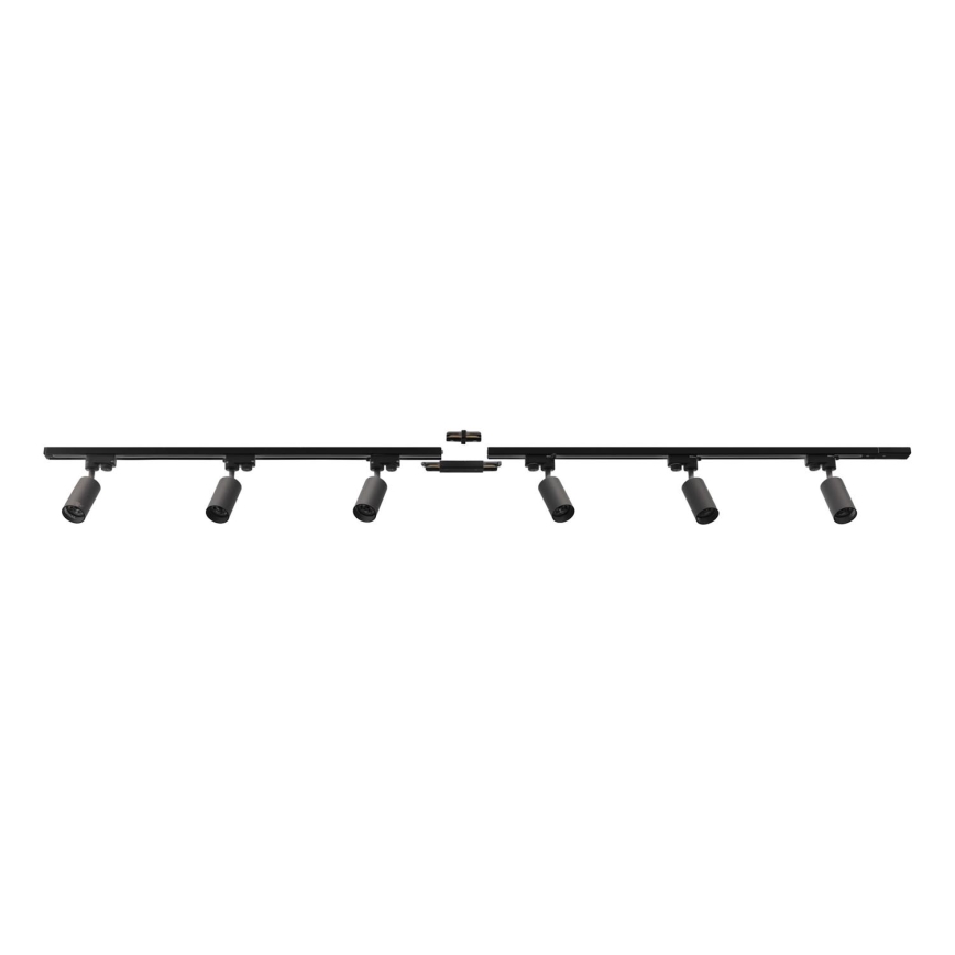 Zuma Line - Foco em sistema de carril 6xGU10/35W/230V preto