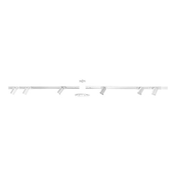 Zuma Line - Foco para sistema de carril 6xGU10/10W/230V branco + acessórios para carril