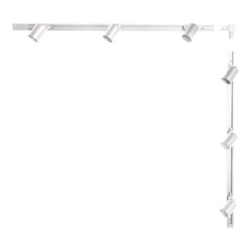 Zuma Line - Foco para sistema de carril 6xGU10/10W/230V branco + acessórios para carril