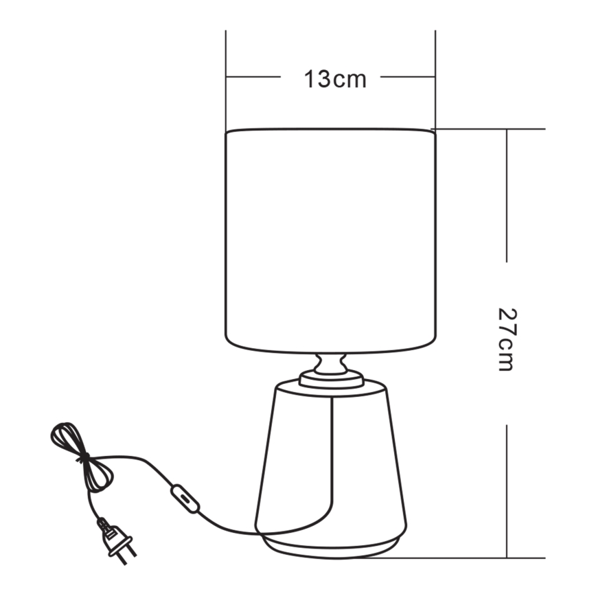 Zuma Line - Candeeiro de mesa 1xE14/40W/230V branco/dourado/decoração em mármore