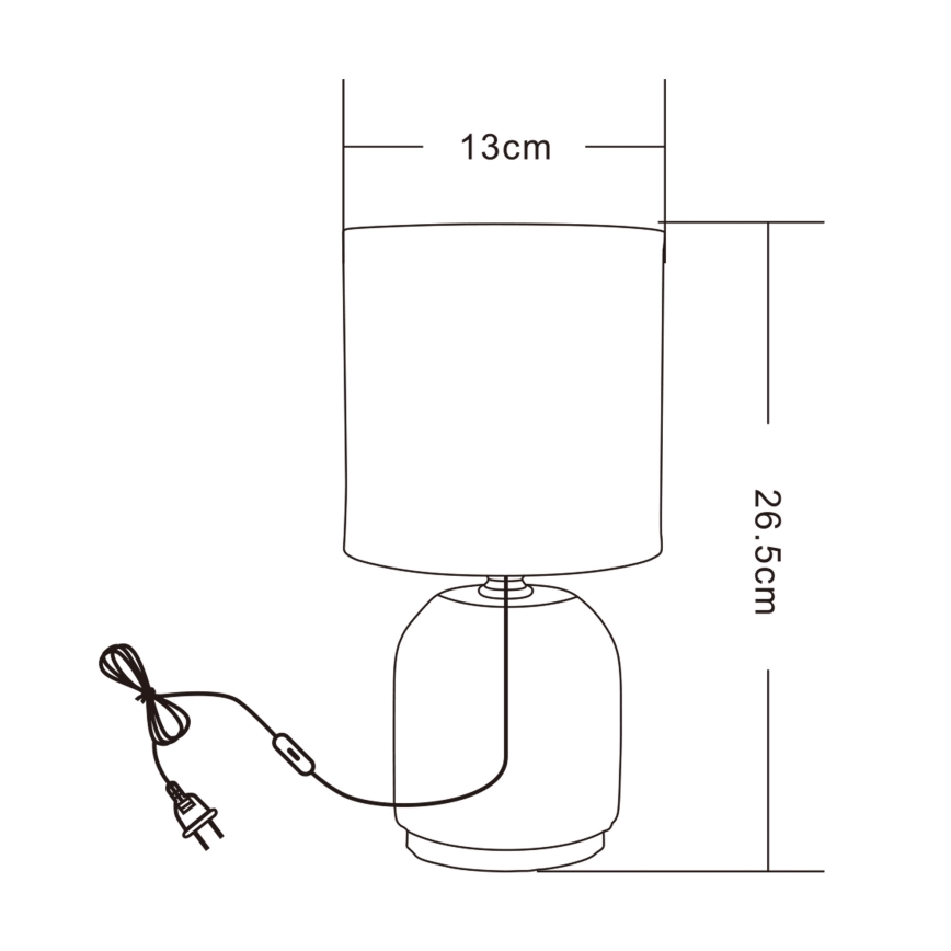 Zuma Line - Candeeiro de mesa 1xE14/40W/230V preto/dourado