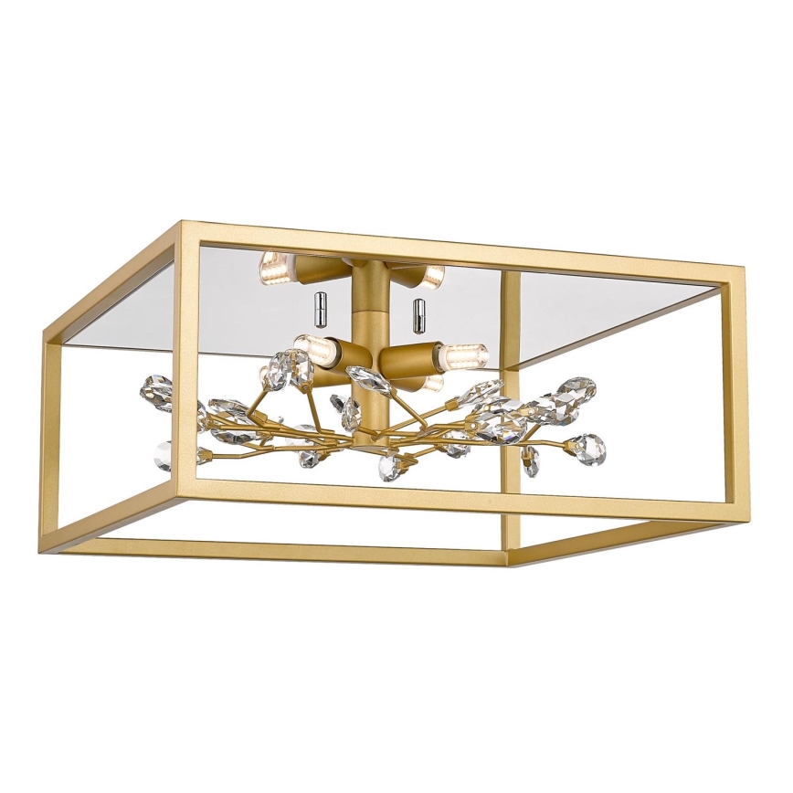 Zuma Line - Iluminação de teto de cristal 4xG9/33W/230V dourado