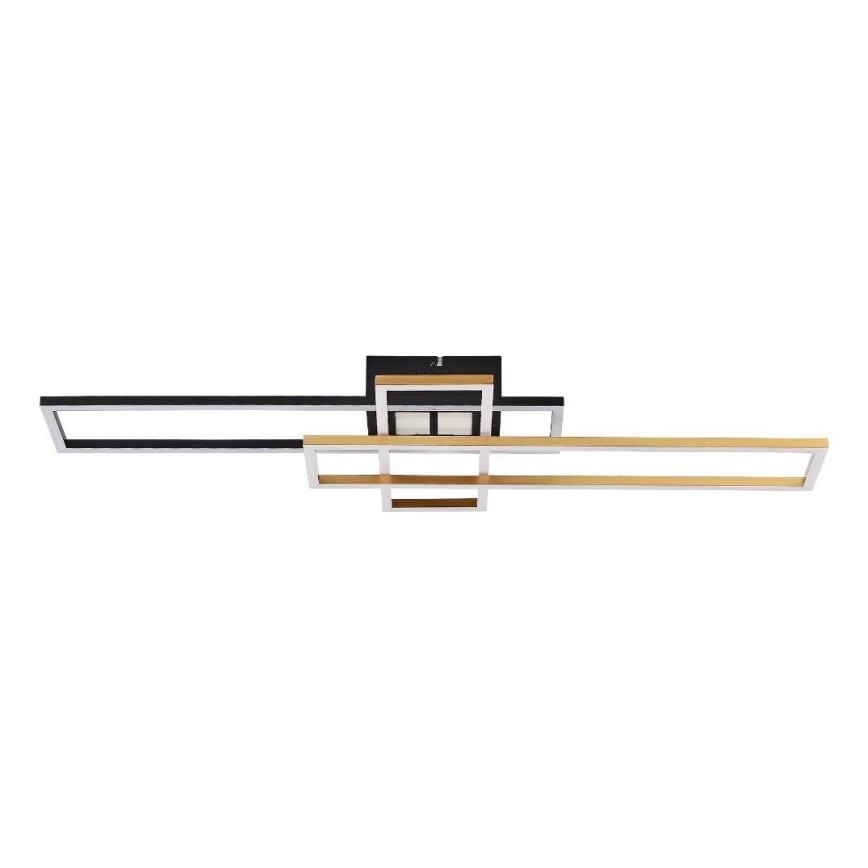 Zuma Line - Iluminação de teto LED com regulação LED/55W/230V 3000-6000K preto/dourado + comando
