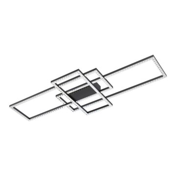 Zuma Line - Iluminação de teto LED de cristal com regulação LED/52W/230V 2700-6000K preto + comando
