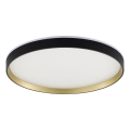 Zuma Line - Iluminação de teto LED RGBW com regulação LED/32W/230V + LED/8W 3000-6000K preto/dourado + comando