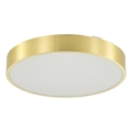 Zuma Line - Iluminação de teto para casa de banho LED com regulação LED/50W/230V 3000-6000K diâmetro 50 cm IP44 dourado + comando