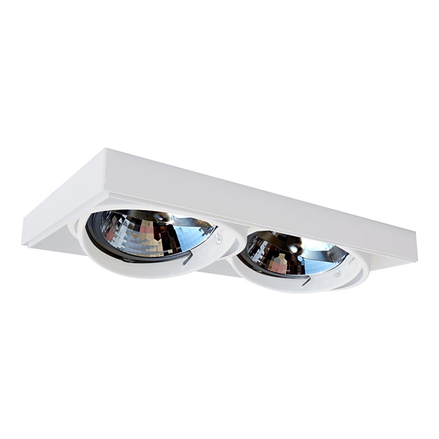 Zuma Line - Iluminação embutida 2xGU10-AR111/15W/230V branca