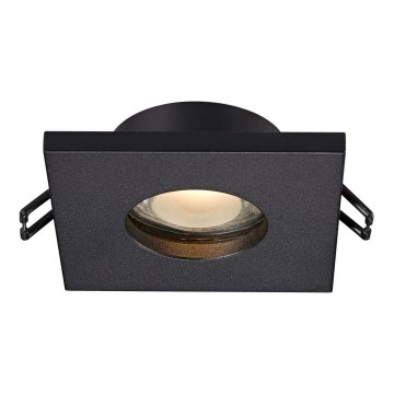 Zuma Line - Iluminação embutida de casa de banho 1xGU10/50W/230V IP54 preta