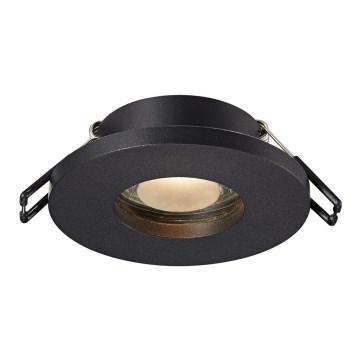 Zuma Line - Iluminação embutida de casa de banho 1xGU10/50W/230V IP54 preto