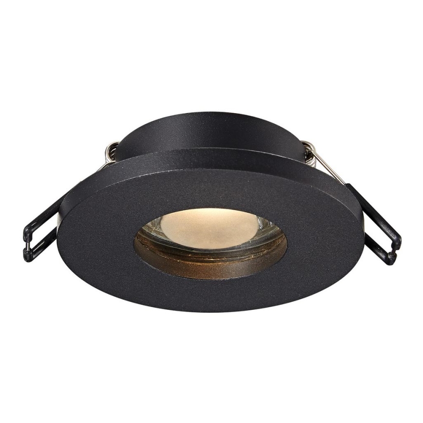 Zuma Line - Iluminação embutida de casa de banho 1xGU10/50W/230V IP54 preto