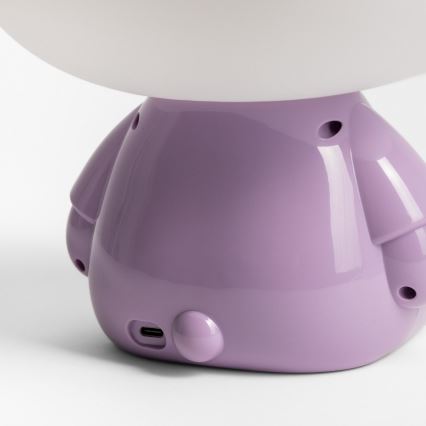 Zuma Line - Candeeiro de mesa LED regulável para crianças LED/3W/230V porco roxo
