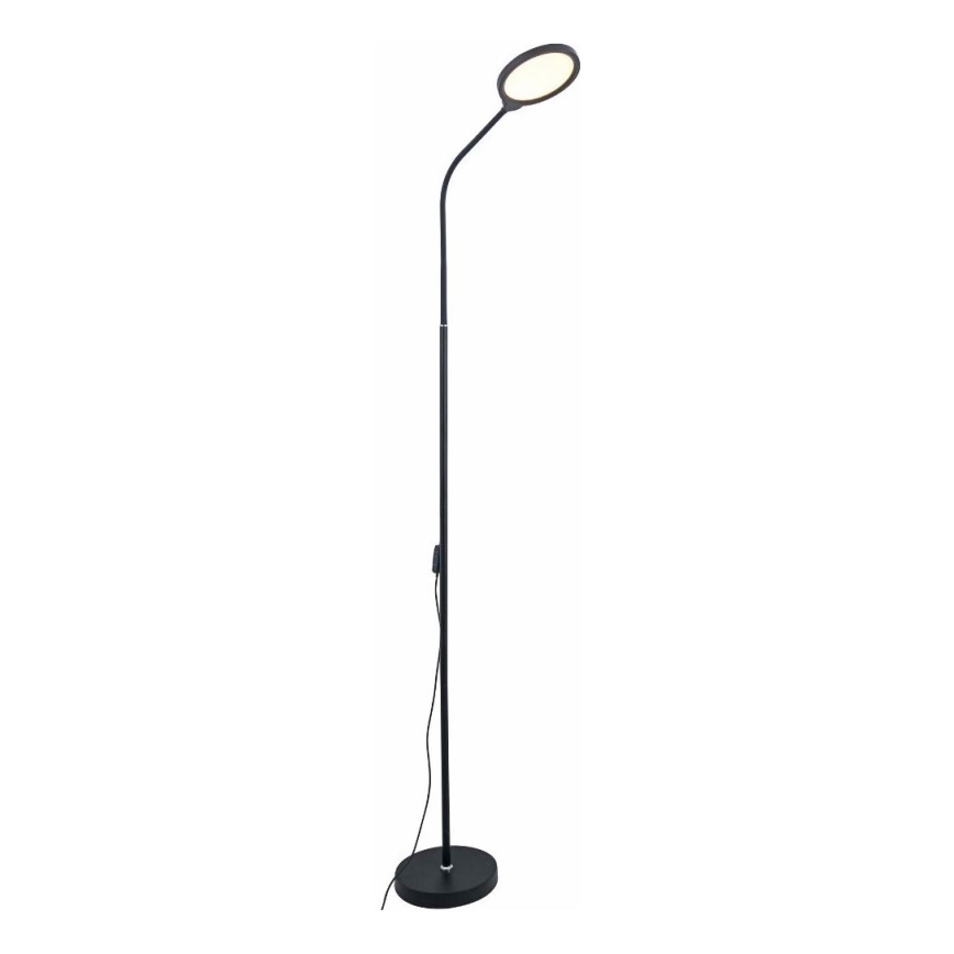 Zuma Line - Lâmpada de pé LED regulável LED/10W/230V 3000/4500/6500K preta