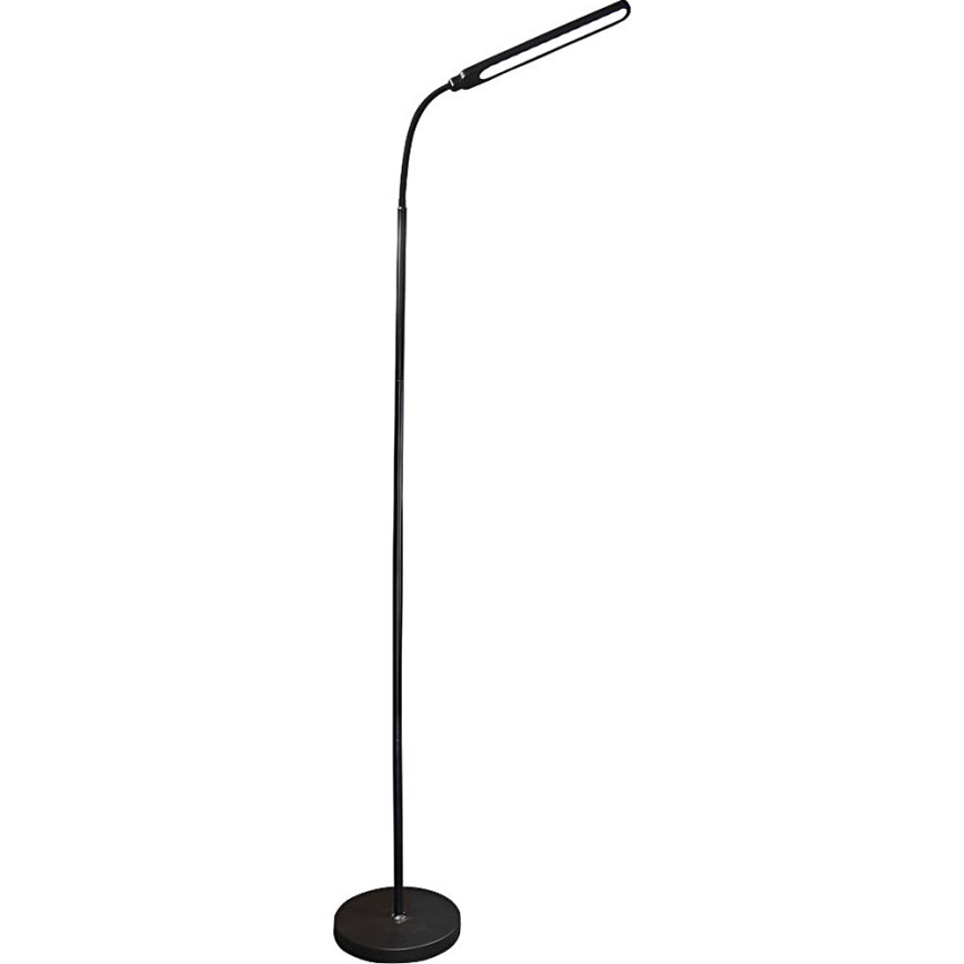 Zuma Line - Lâmpada de pé LED regulável LED/10W/230V 3000/4500/6500K preta