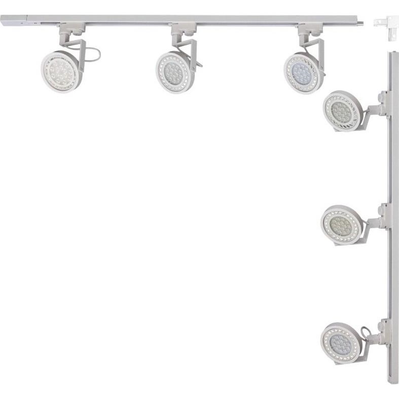 Zuma Line - Luminária com spots para trilho 6xGU10/15W/230V, branca