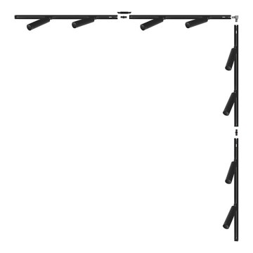 Zuma Line - Luminária de focos para sistema de trilho 8xGU10/35W/230V preta