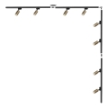 Zuma Line - Luminária de focos para sistema de trilho 8xGU10/35W/230V preto/dourado