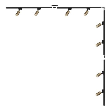 Zuma Line - Luminária de focos para sistema de trilho 8xGU10/35W/230V preto/dourado